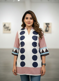 Retro Dot printed top kurti