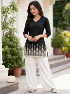 Black Embroidery Kurti
