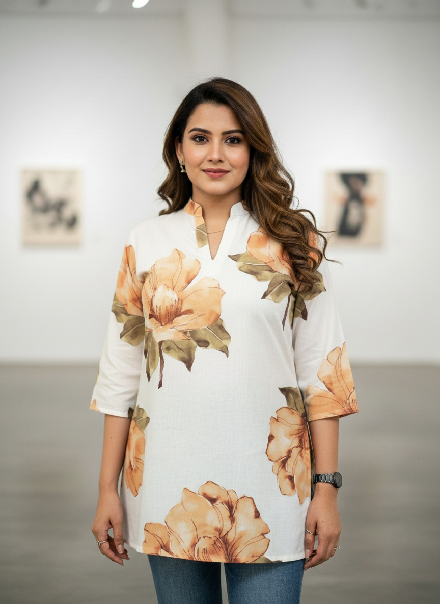 Floral Printed top Kurti